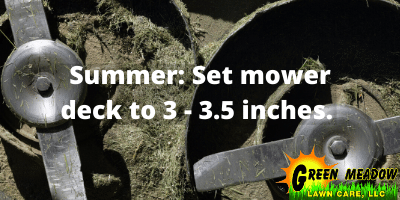 How high to set lawn mower deck 
