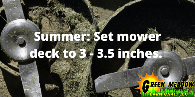How high to set lawn mower deck